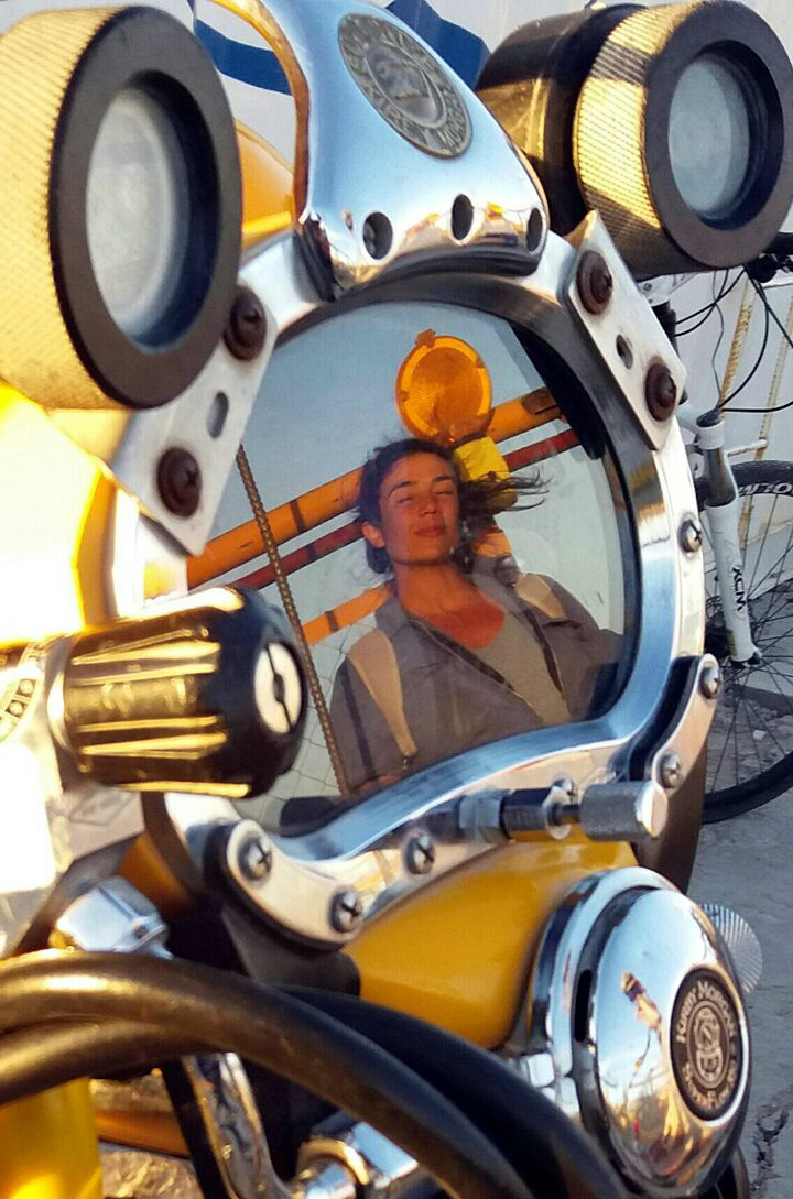 Lucia y el buceo, su pasión 