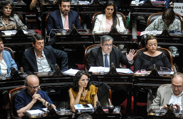 Diputados de UxP. Foto Federico López Claro.