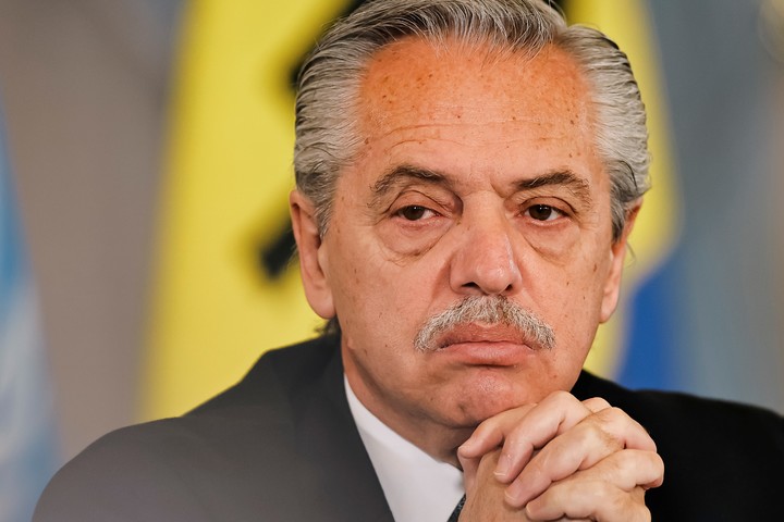 Ex presidente Alberto Fernández (2019-2023), participando en la II Conferencia de América Latina y del Caribe sobre Operaciones de Paz .