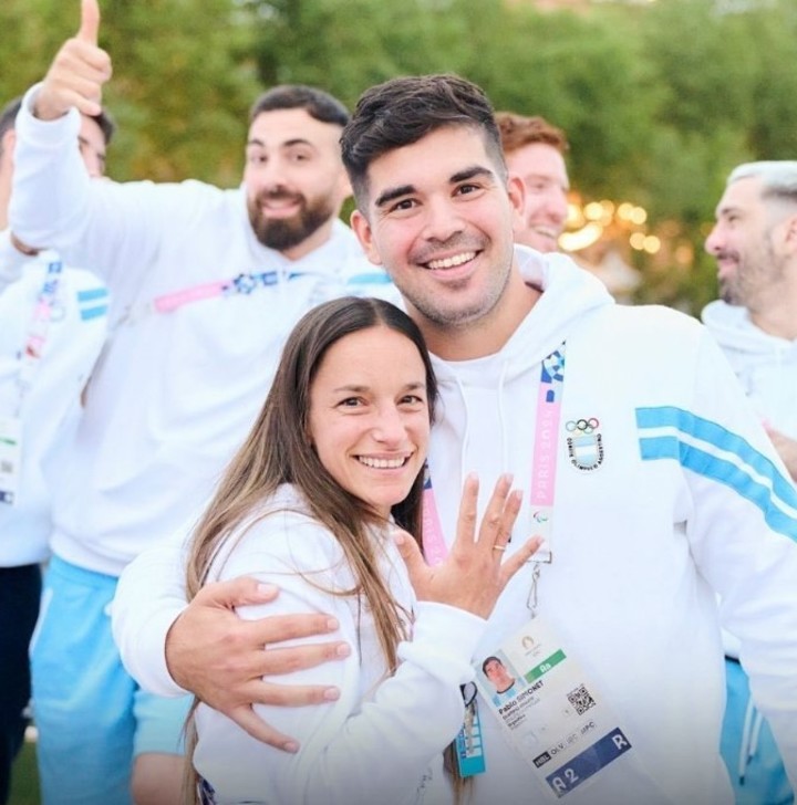 Campoy dio el sí y confirmó su matrimonio con Simonet. Foto: @juegosolimpicos.