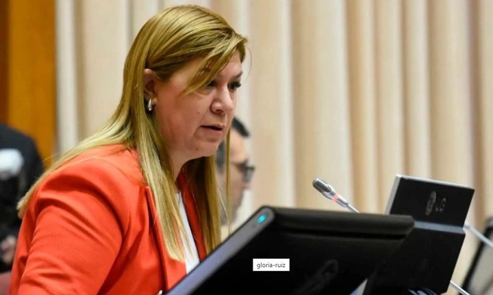 La vicegobernadora de Neuquén destituida Gloria Argentina Ruiz.