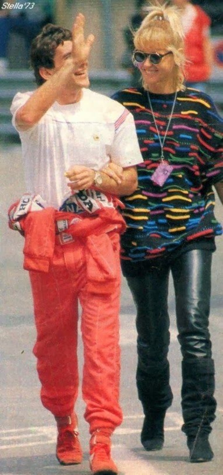 Xuxa y Ayrton  en Interlagos.