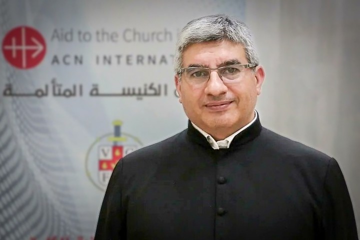 Padre Hugo Alaniz, superior de la Orden del Verbo Encarnado en Aleppo, Siria. Foto: Gentileza