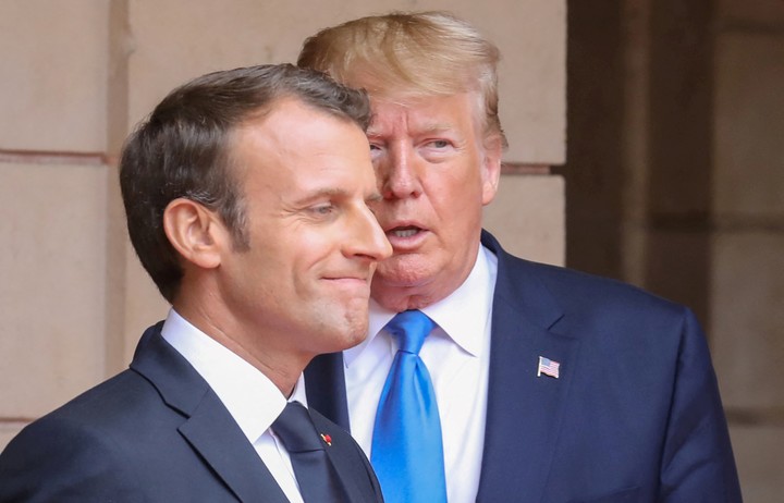 Trump seguramente se reunirá con el presidente Emmanuel Macron. Foto: Reuters