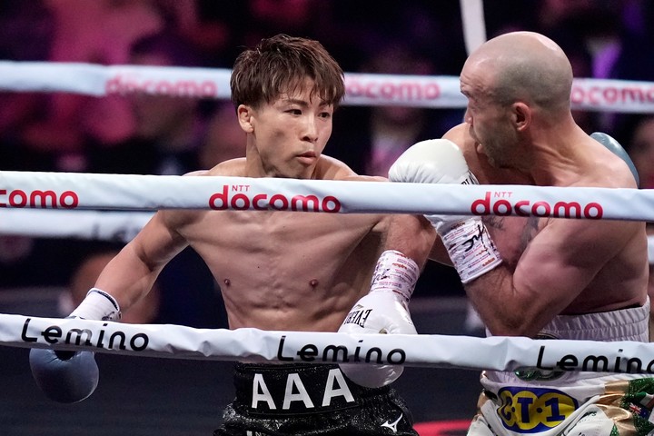 Naoya Inoue, uno de los mejores boxeadores de la actualidad, enfrentará al australiano Sam Goodman el 24 de diciembre en Tokio. Foto: Hiro Komae / AP.