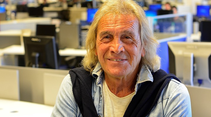 Hugo Gatti en la redaccion de Clarin en 2017. Foto David Fernandez