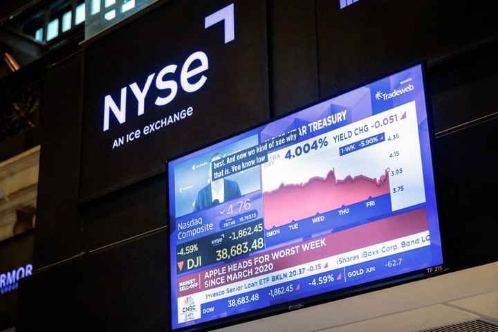 La Bolsa de Nueva York, como casi todas las del mundo, de desplomó este viernes. Foto: BLOOMBERG