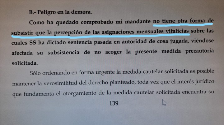 En su escrito ante la Justicia, el abogado de Cristina sostuvo que "no tiene otra forma de subsistir" que no sean las jubilaciones de privilegio.