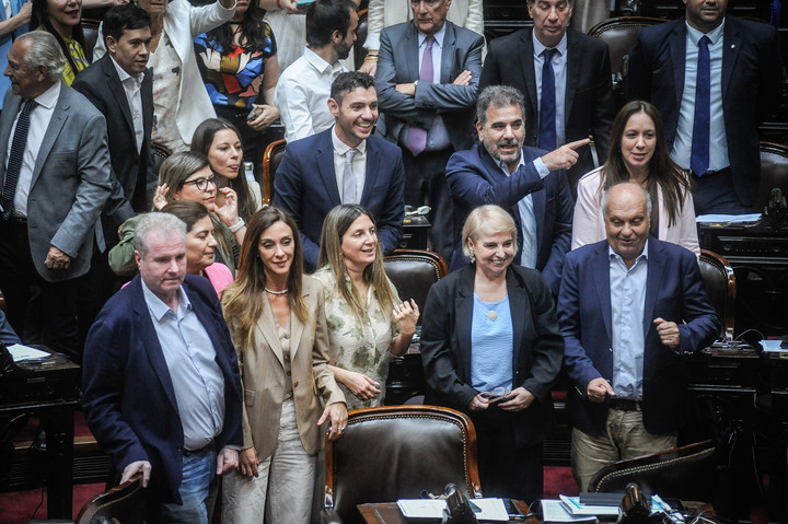 Diputados del bloque PRO. Foto: Federico López Claro.