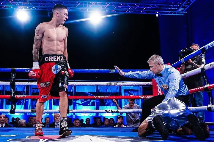 Con 14 victorias por nocaut en 15 presentaciones, Alan Crenz es una de las esperanzas argentinas en el Boxing Grand Prix. Foto: Boxeo de Primera.