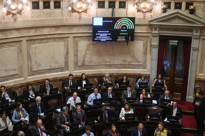 Sesión del Senado, en febrero. Foto: Federico López Claro.
