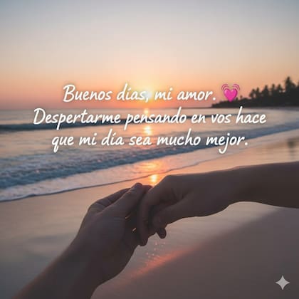 Una tarjeta de "Buenos días" para enviar por WhatsApp