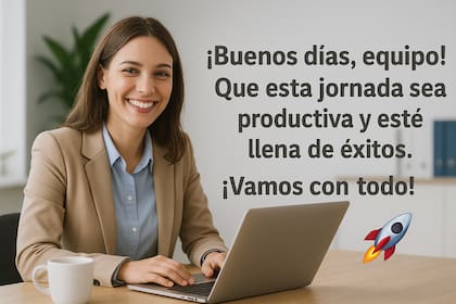Una tarjeta de "Buenos días" para enviar por WhatsApp