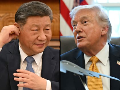 El presidente chino, Xi Jinping, y el presidente de Estados Unidos, Donald Trump (Foto: ADEK BERRY and ANNABELLE GORDON / AFP)